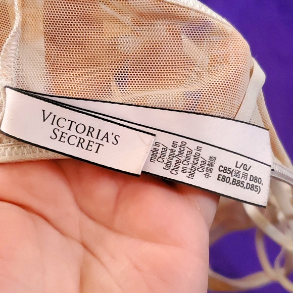 Victoria's Secret sheer front closure Orange size large bralette bra - Picture 7 of 13